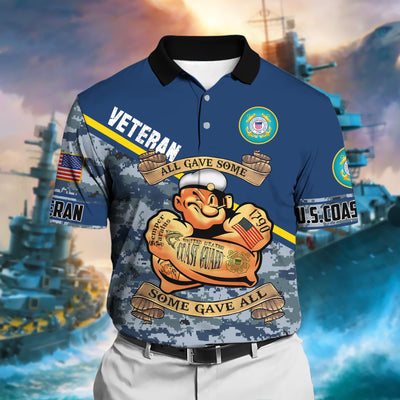 Unique U.S Multiple Service Veteran Polo Shirt