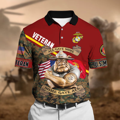Unique U.S Multiple Service Veteran Polo Shirt