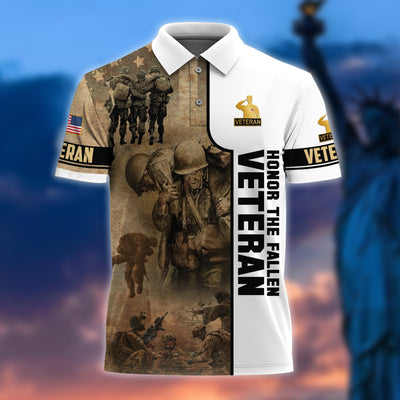 Unique Honor The Fallen Veteran Polo Shirt