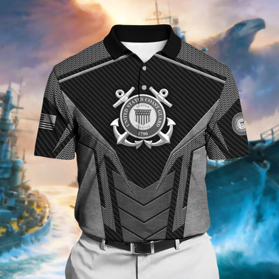 Premium U.S Multiple Service Veteran Polo Shirt