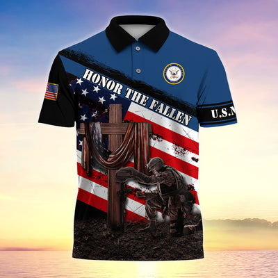 Premium U.S Multiple Service Veteran Polo Shirt