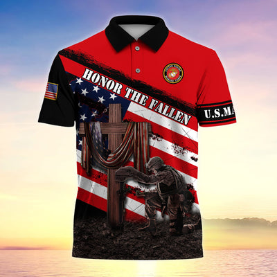 Premium U.S Multiple Service Veteran Polo Shirt