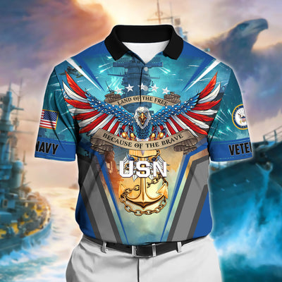 Premium U.S. Navy Veteran Polo Shirt