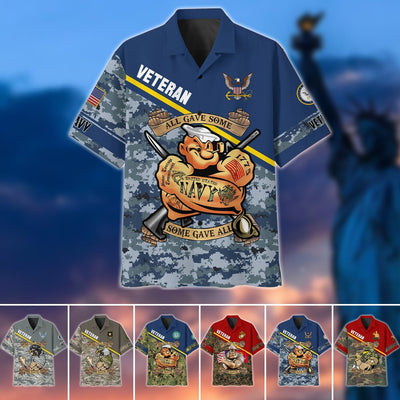 Premium U.S Multiple Service Veteran Hawaii Shirt