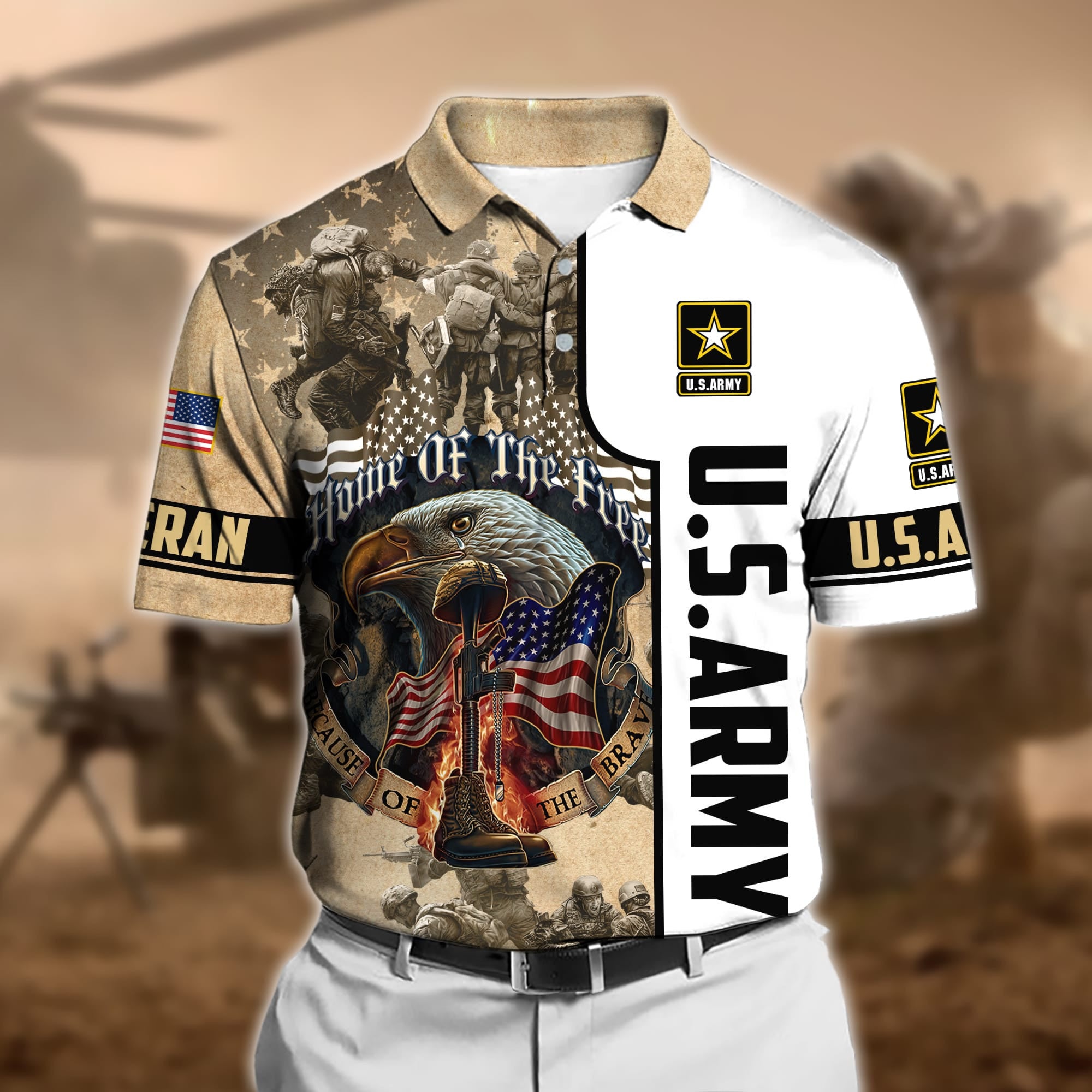 Premium U.S Veteran Polo Shirt