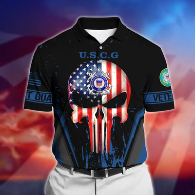 Premium U.S Multiple Service Veteran Polo Shirt