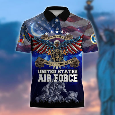 Premium U.S Multiple Service Veteran Polo Shirt