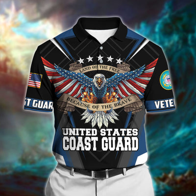 Premium U.S Multiple Service Veteran Polo Shirt