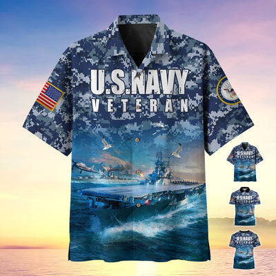Premium U.S Navy Veteran Polo Shirt