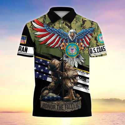 Premium U.S Multiple Service Veteran Polo Shirt
