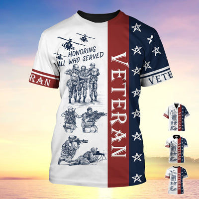 Premium U.S Multiple Service Veteran Hawaii Shirt