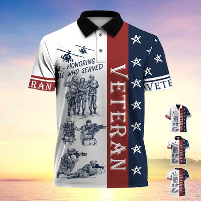 Premium U.S Multiple Service Veteran Hawaii Shirt