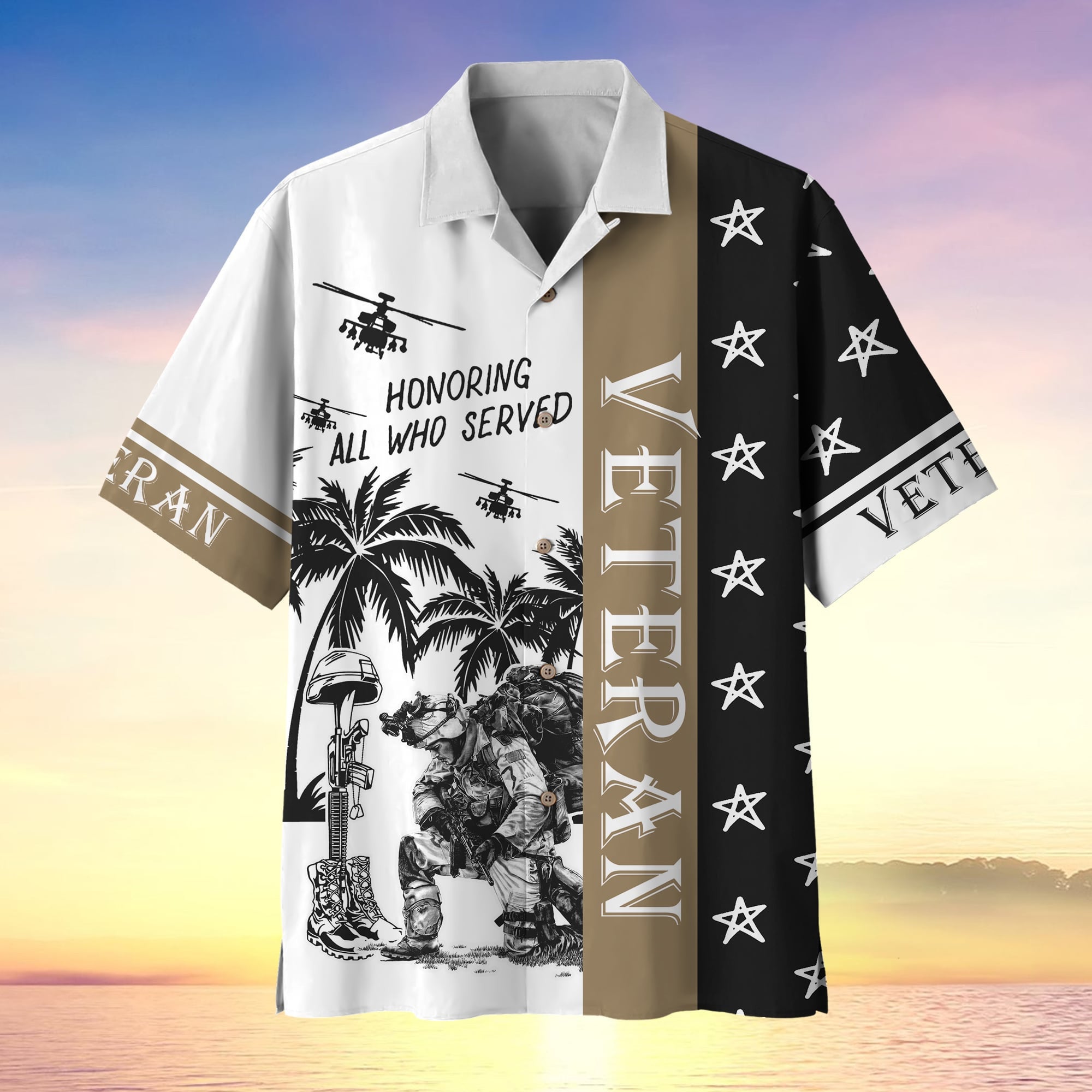 Premium U.S Multiple Service Veteran Hawaii Shirt
