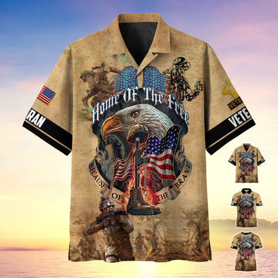 Premium Home Of The Free Because Of The Brave Polo Shirt