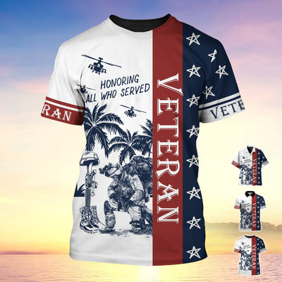Premium U.S Multiple Service Veteran Hawaii Shirt