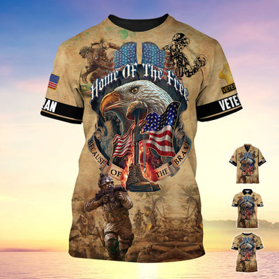 Premium Home Of The Free Because Of The Brave Polo Shirt