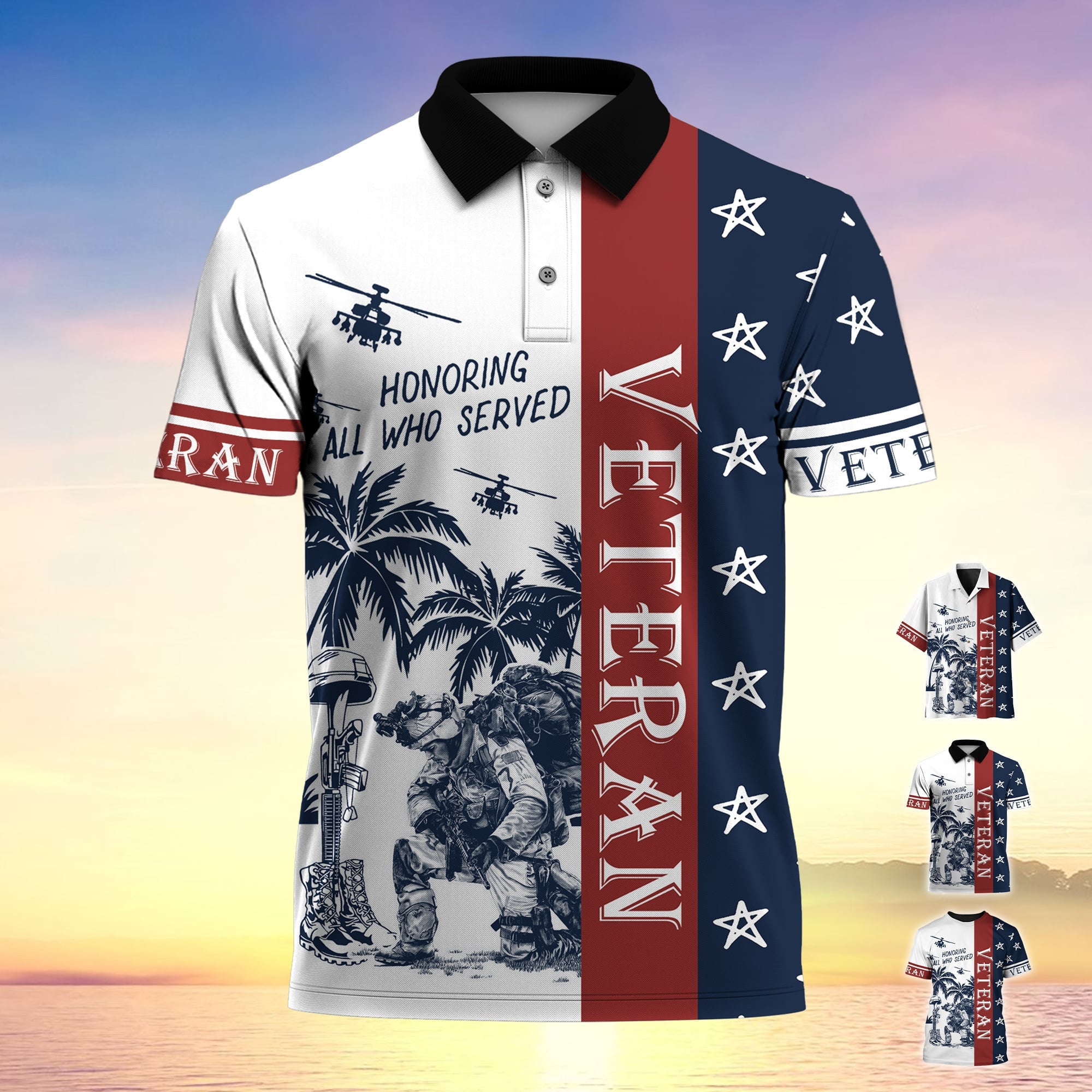 Premium U.S Multiple Service Veteran Hawaii Shirt