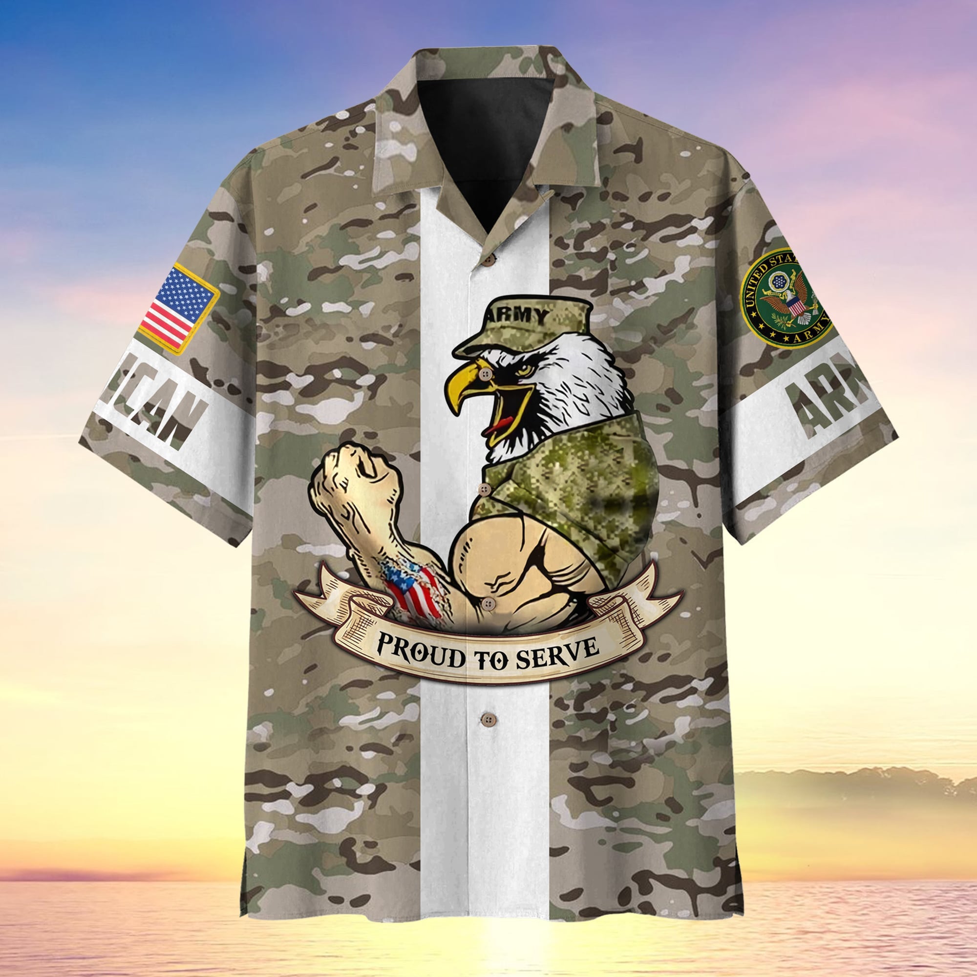 US Army Veteran Soldier Proudly Served Hawaii Multistyle