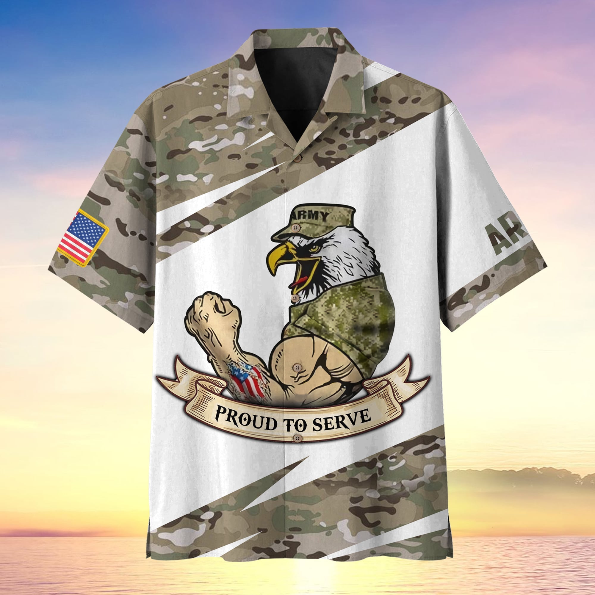 US Army Veteran Soldier Proudly Served Hawaii Multistyle