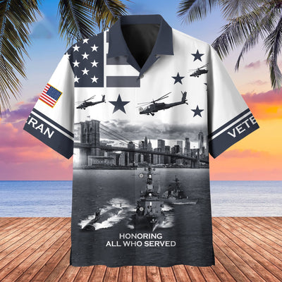 Honoring All Who Served U.S Veteran Hawaii Shirt