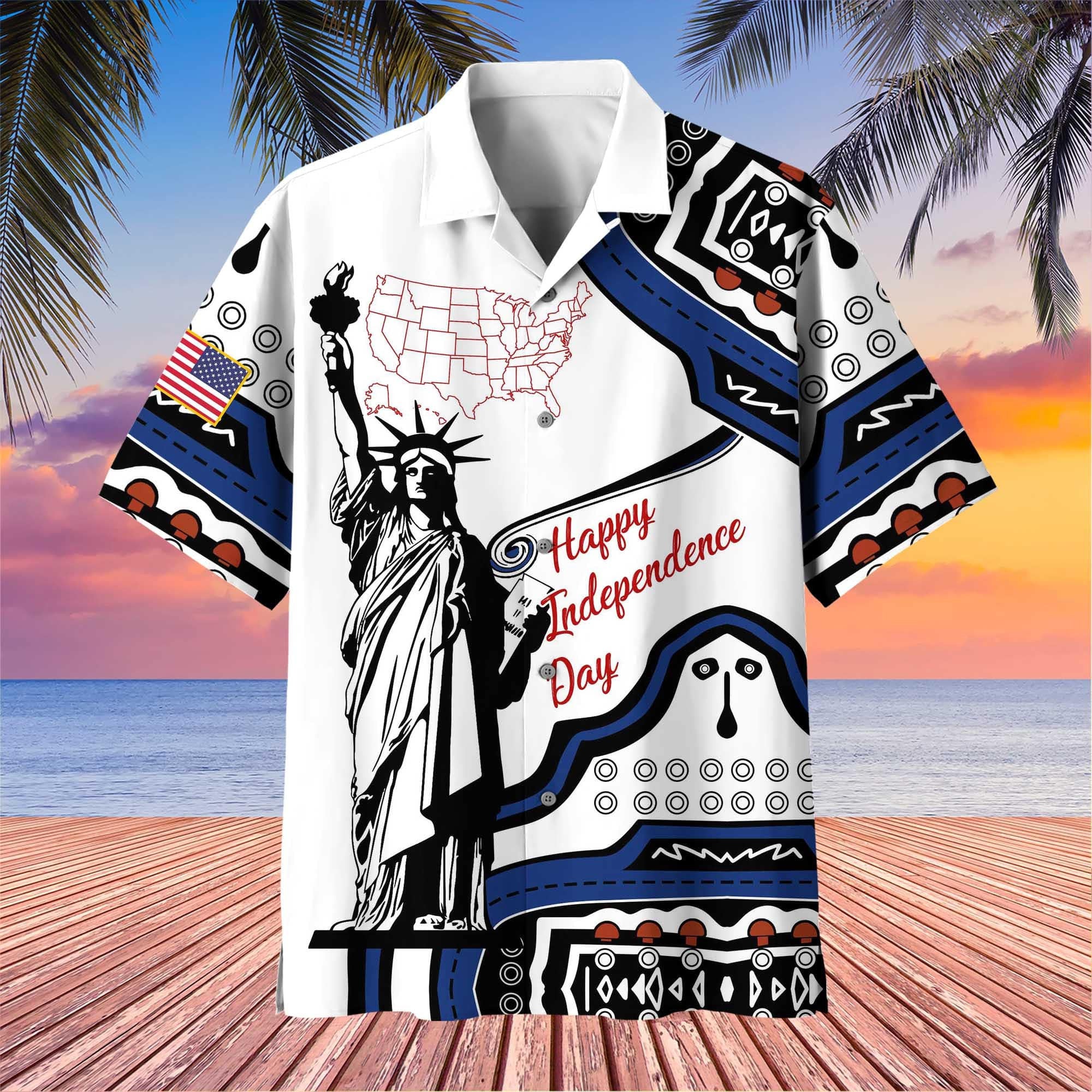Premium Happy Independence Day Hawaii Shirt