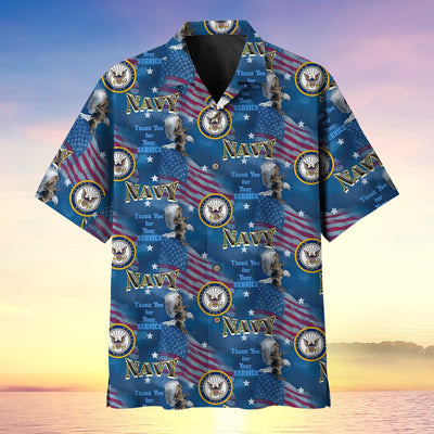 Thank You For Your Service Veteran Multiservice Hawaii Shirt