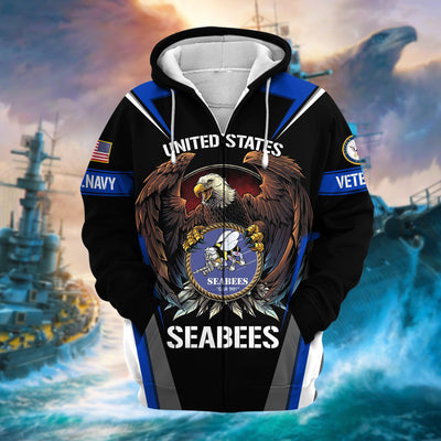 Premium Honoring All Who Served US Veteran Zip Hoodie