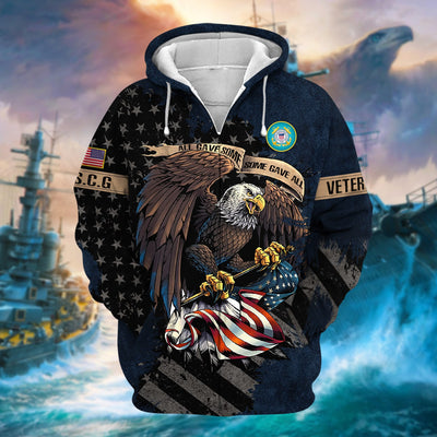 Premium Eagle US Veteran Zip Hoodie