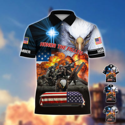 Premium Honor The Fallen Polo And Hawaii Shirt