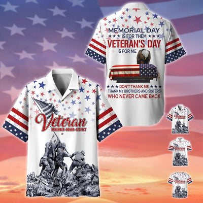 Premium Memorial Day Is For Them Polo And Hawaii Shirt