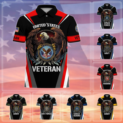 Premium US Veteran Polo Shirt