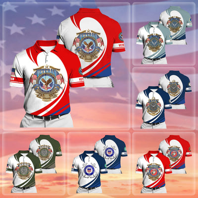 Premium Proudly Served US Veteran Polo Shirt