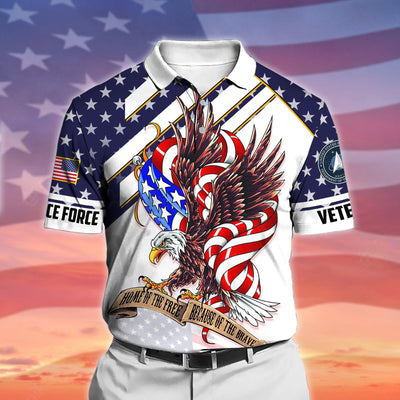 Premium Home Of The Free Polo Shirt
