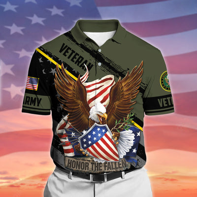 Premium Honor The Fallen US Veteran Polo And Hawaii Shirt