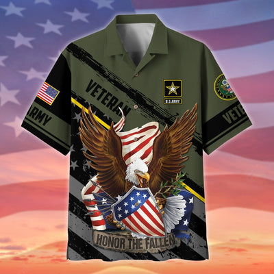 Premium Honor The Fallen US Veteran Polo And Hawaii Shirt