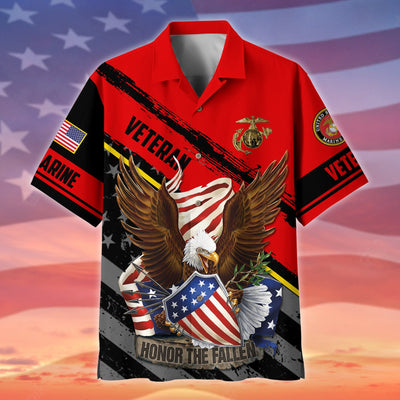 Premium Honor The Fallen US Veteran Polo And Hawaii Shirt