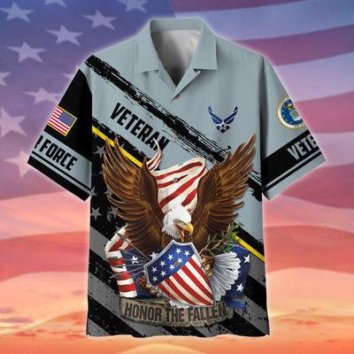 Premium Honor The Fallen US Veteran Polo And Hawaii Shirt