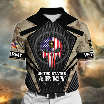 Premium Honoring All Who Served US Veteran Polo Shirt With Pocket