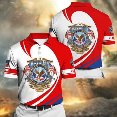 Premium Proudly Served US Veteran Polo Shirt