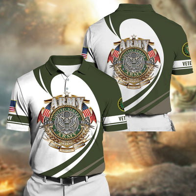 Premium Proudly Served US Veteran Polo Shirt