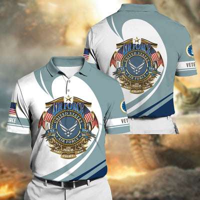 Premium Proudly Served US Veteran Polo Shirt
