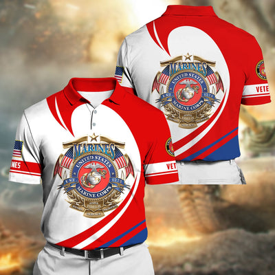 Premium Proudly Served US Veteran Polo Shirt