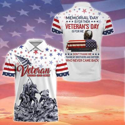 Premium Memorial Day Is For Them Polo And Hawaii Shirt