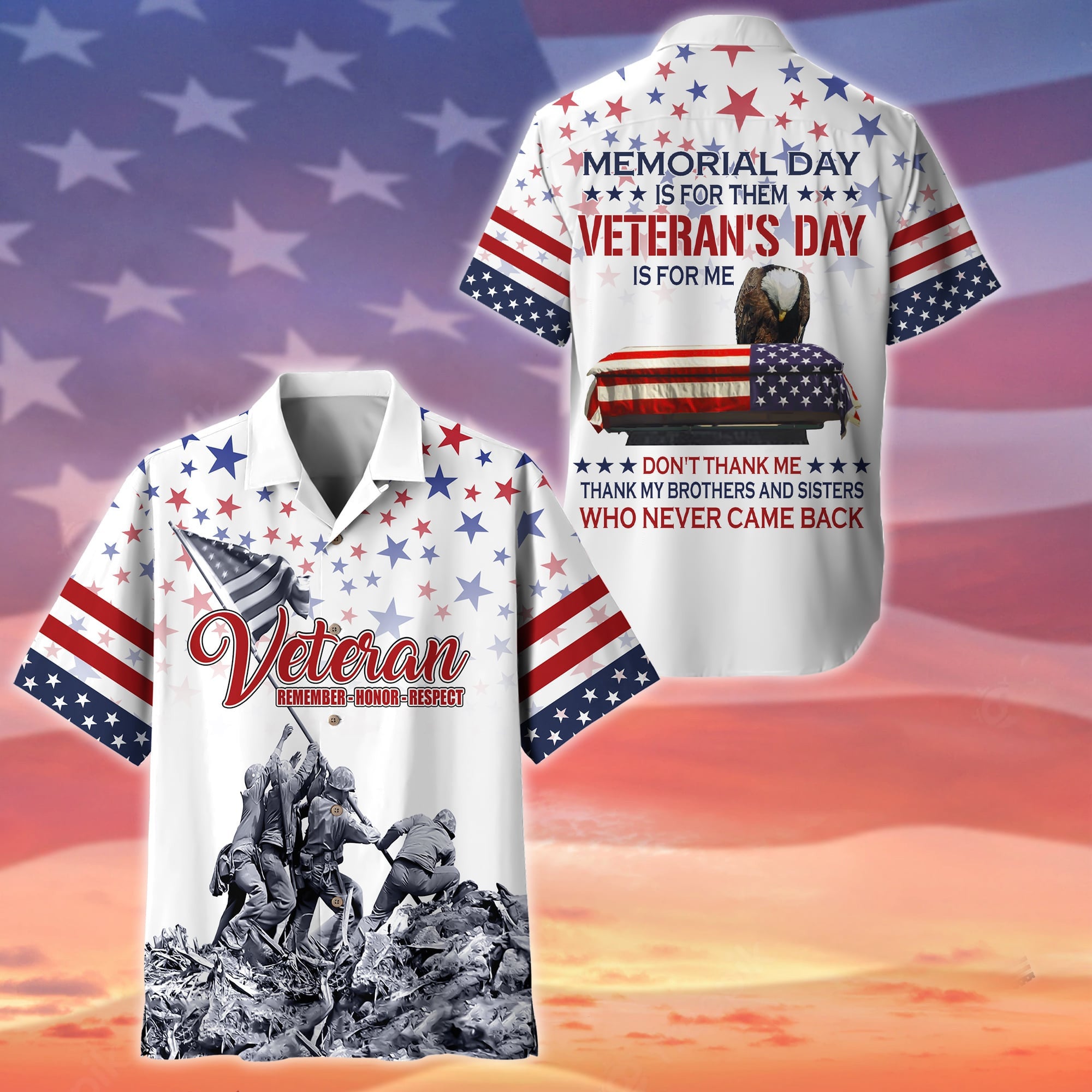 Premium Memorial Day Is For Them Polo And Hawaii Shirt