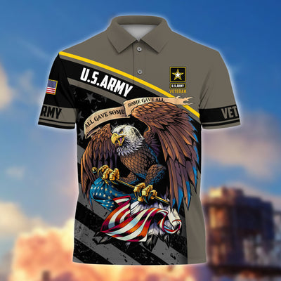 Premium Eagle US Veteran Polo Shirt