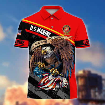 Premium Eagle US Veteran Polo Shirt