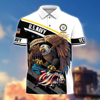 Premium Eagle US Veteran Polo Shirt