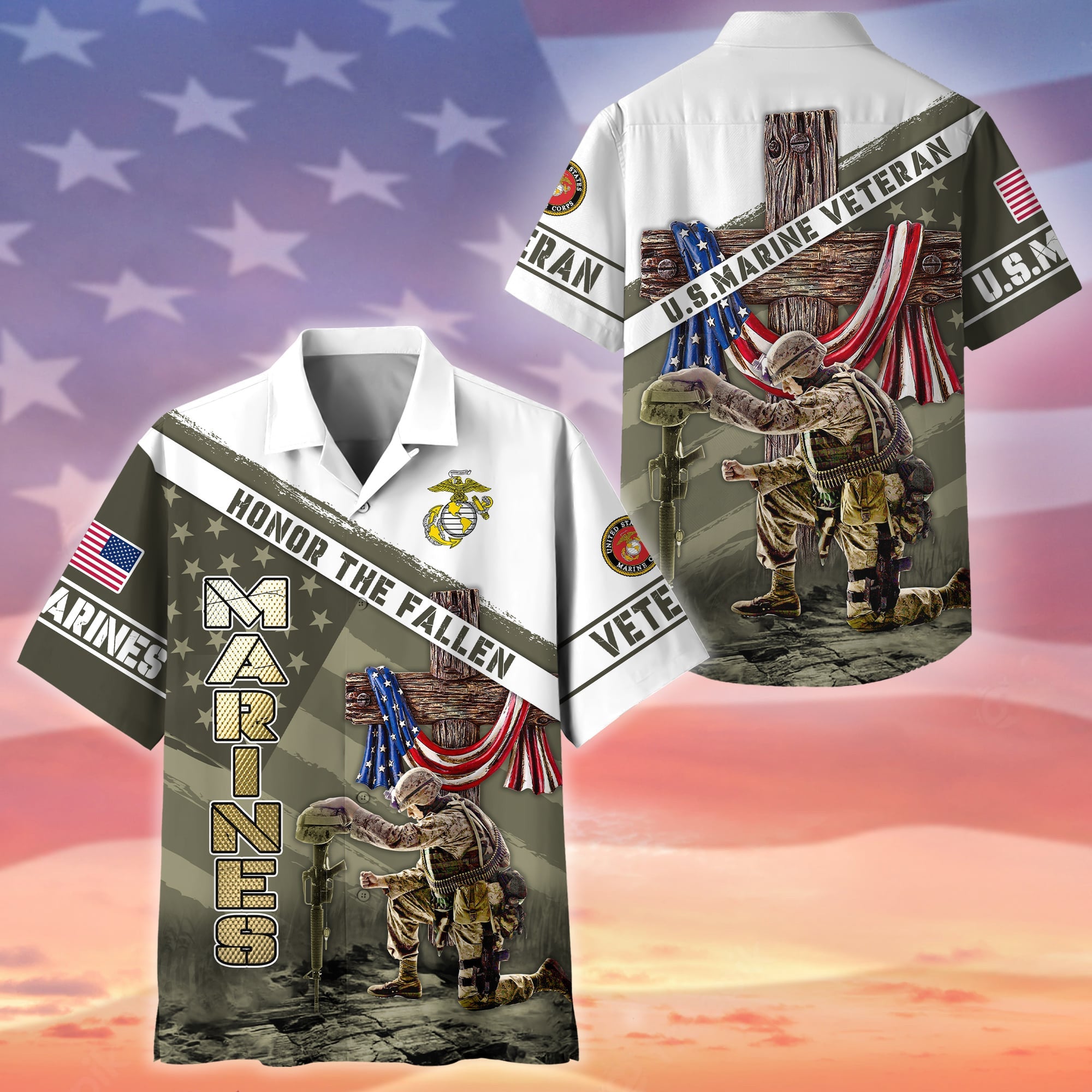 Premium Honor The Fallen US Veteran Hawaii Shirt