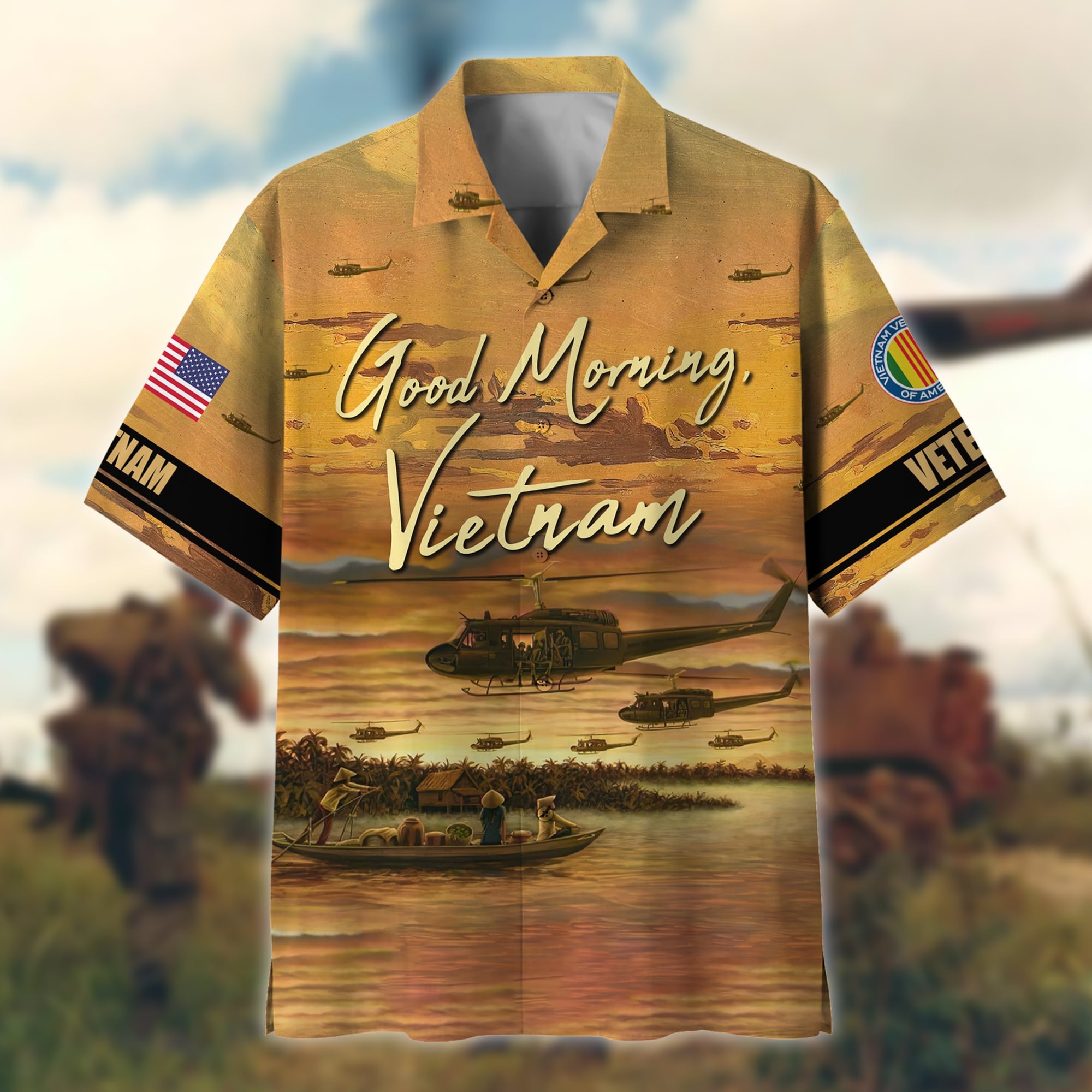 Premium Good Morning, Vietnam Polo And Hawaii Shirt