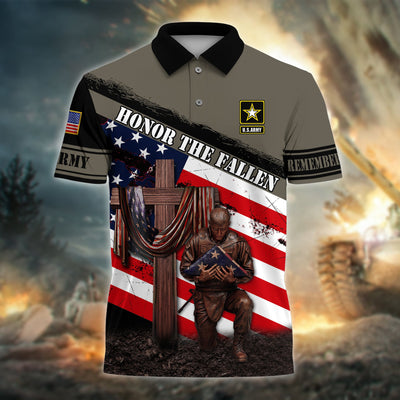 Premium Honor The Fallen US Veteran Polo And Hawaii Shirt